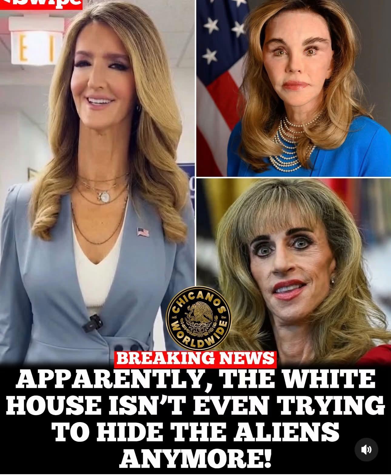 Meme suggesting that the White House isn't trying to hide aliens anymore.