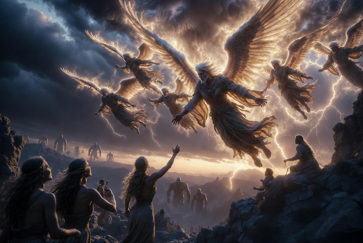 The Watchers: Fallen Angels, Nephilim Giants, and the Corruption of Humanity in the Book of Enoch